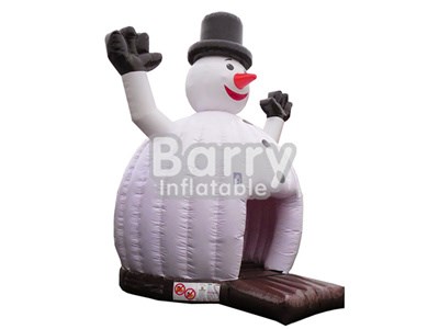 Snowman Inflatable Bouncer,Inflatable Moonwalk For Commercial  BY-BH-041